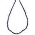 Lapis Lazuli Necklace - Polished Spheres with clasp 19 inches