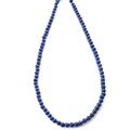 Lapis Lazuli Necklace - Polished Spheres with clasp - 19 inches