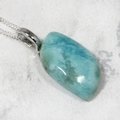 Larimar Gemstone Pendant ~24mm
