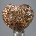 Leopard Skin Jasper Heart ~45mm