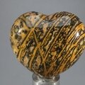 Leopard Skin Jasper Heart ~45mm