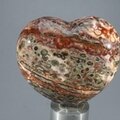 Leopard Skin Jasper Heart ~45mm