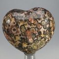 Leopard Skin Jasper Heart ~45mm