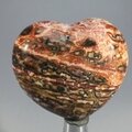 Leopard Skin Jasper Heart ~45mm