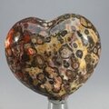Leopard Skin Jasper Heart ~45mm