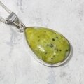 Lizardite 925 Silver Pendant ~25mm