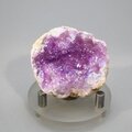 Magenta Aura Quartz Geode ~44mm