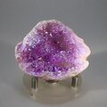 Magenta Aura Quartz Geode ~58x46mm