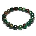 Malachite & Cuprite 10mm Round Bead Bracelet