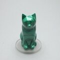 Malachite Crystal Cat  ~45x21mm