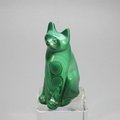 Malachite Crystal Cat  ~48x25mm