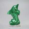Malachite Crystal Dolphin ~52x31mm