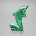 Malachite Crystal Dolphin ~55x38mm