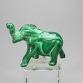 Malachite Crystal Elephant ~44x35mm