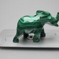 Malachite Crystal Elephant ~55x31mm