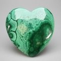 Malachite Crystal Heart ~68x66mm
