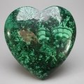 Malachite Crystal Heart ~71x70mm