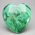 Malachite Crystal Heart ~72x68mm