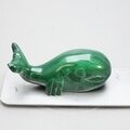 Malachite Crystal Whale ~21x55mm