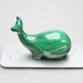 Malachite Crystal Whale ~31x48mm