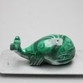 Malachite Crystal Whale ~55x23mm