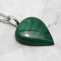 Malachite Gemstone Pendant ~28mm