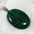 Malachite Gemstone Pendant ~30mm