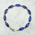 Lapis Lazuli 925 Sterling Silver Bracelet (Length 210mm)
