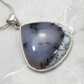 Merlinite Teardrop 925 Silver Pendant ~29mm