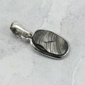 Mini Shungite 925 Silver Pendant ~15mm