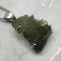 Moldavite 925 Sterling Silver Pendant  ~20mm