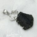 Moldavite & Herkimer Diamond Silver Pendant ~35mm
