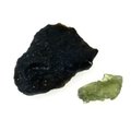 Moldavite & Indochinite Healing Crystal Pair