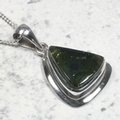 Moldavite & Silver Pendant  ~18mm