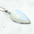 Moonstone 925 Silver Teardrop Pendant ~35mm