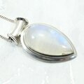 Moonstone 925 Silver Teardrop Pendant ~41mm