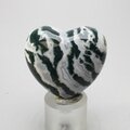 Moss Agate Crystal Heart ~46x41mm
