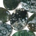 Moss Agate Palm Stone ~70x50mm