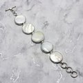 Mother of Pearl & Silver Bracelet ~203mm