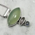 Multi Gemstone 925 Silver Pendant ~22mm