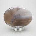 Natural Banded Agate Palmstone (Extra Grade) ~70 x 50 mm