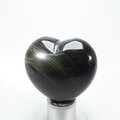 Obsidian Sheen Crystal Heart ~45mm