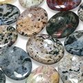 Ocean Jasper Thumb Stone ~40mm