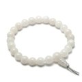 Onyx White Power Bead Bracelet