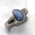 Opal & Silver Ring ~ Ring Size 8.25 US, Q UK