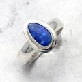 Opal & Silver Ring ~ 8 US Ring Size , Q UK Ring Size