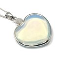 Opalite & Moonstone Heart Pendant ~35mm