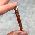 Orange Kyanite Healing Crystal 925 Silver Pendant ~46mm