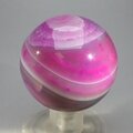 Pink Banded Agate Crystal Sphere ~50mm
