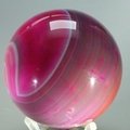 Pink Banded Agate Crystal Sphere ~60mm